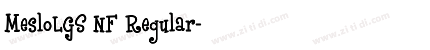 MesloLGS NF Regular字体转换